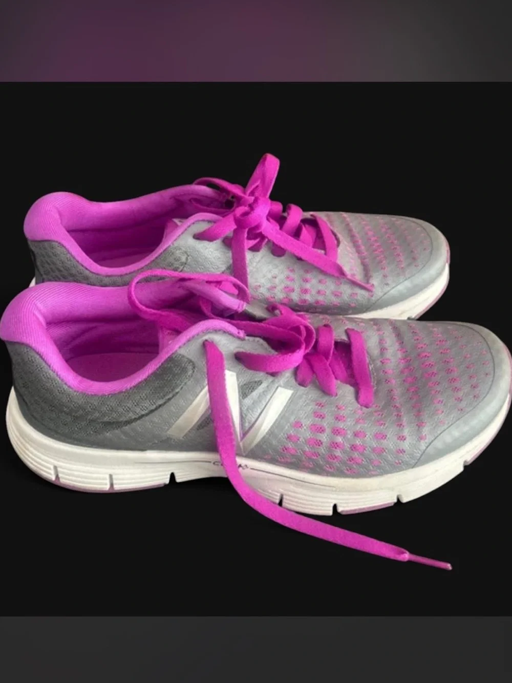 New Balance Gray and Hot Pink Women's Athletic Sneakers